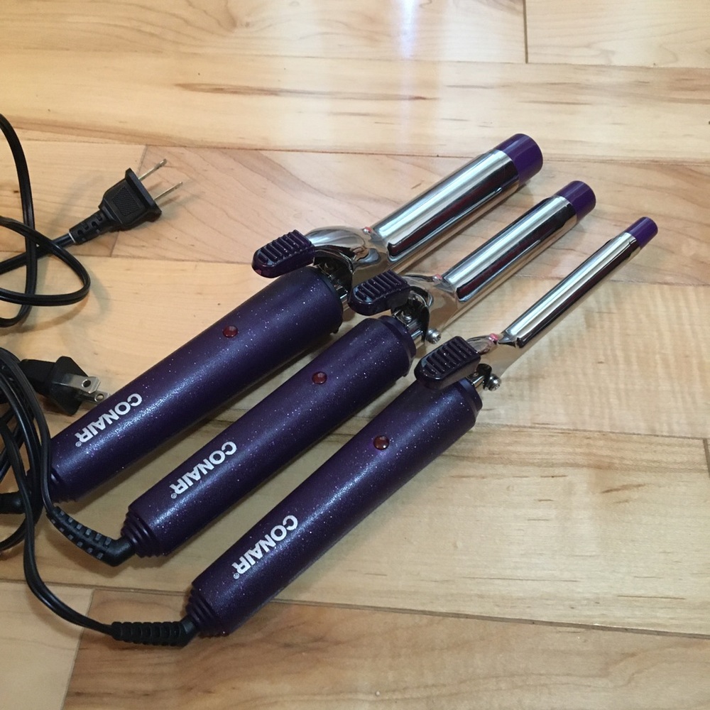 Conair� Curling Iron Triple Pack Purple 3 sizes